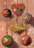 Wooden Hand-painted Baubles