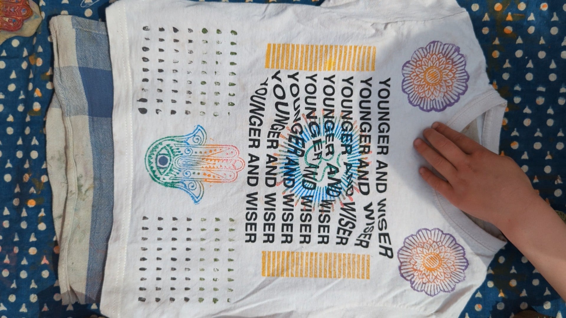 Om Baby X Young Double Block printing workshop 17th June