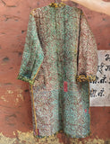Long Kantha Jacket with Block print